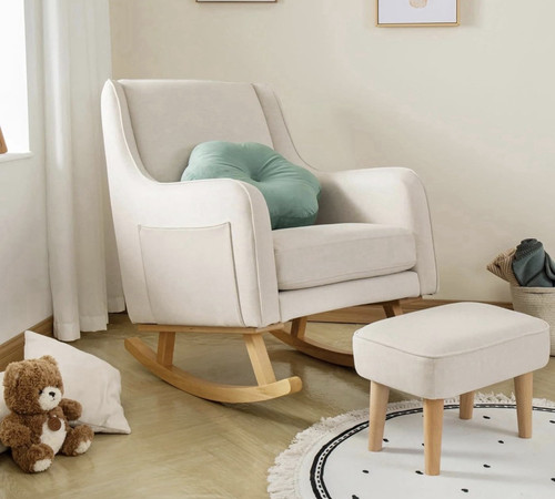 Nursery rocking chair with - nursery,