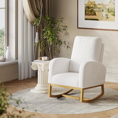Upholstered rocking chair - upholstered,