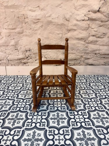 Wooden child rocking chair - child's,