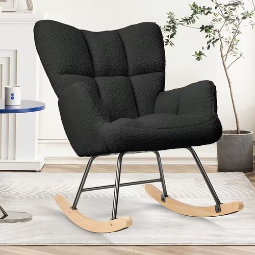 Teddy boucle rocking chair - boucle,