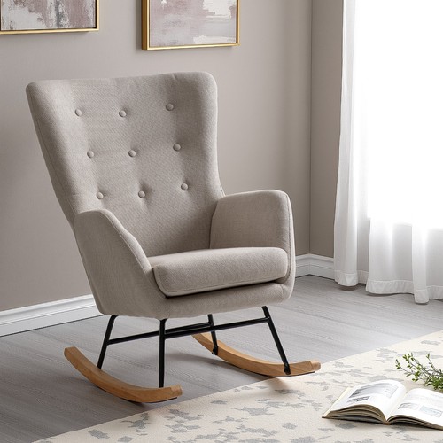 Hayden rocking chair - chair, beige