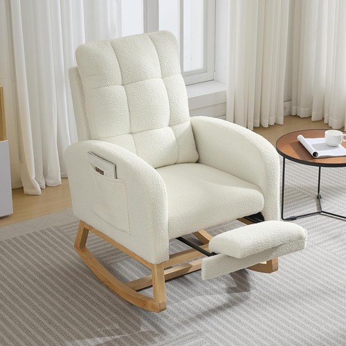 High back upholstered nursery - back,