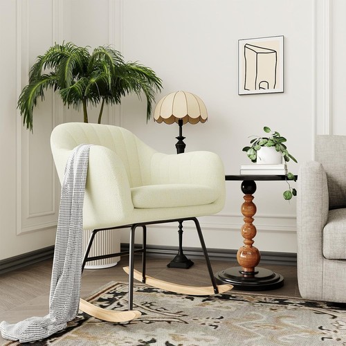 Glider rocking chair - high, back