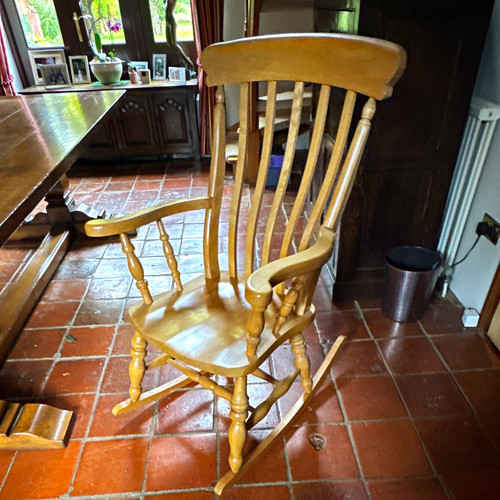 Beech wood rocking chair - beech,