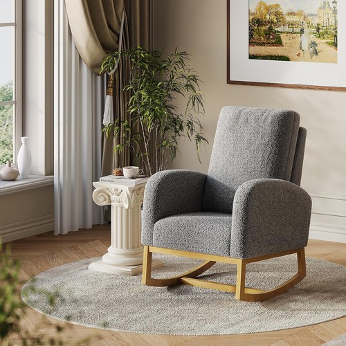 Upholstered rocking chair - rocking,