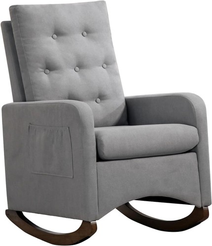 Upholstered rocking chair - rocking,