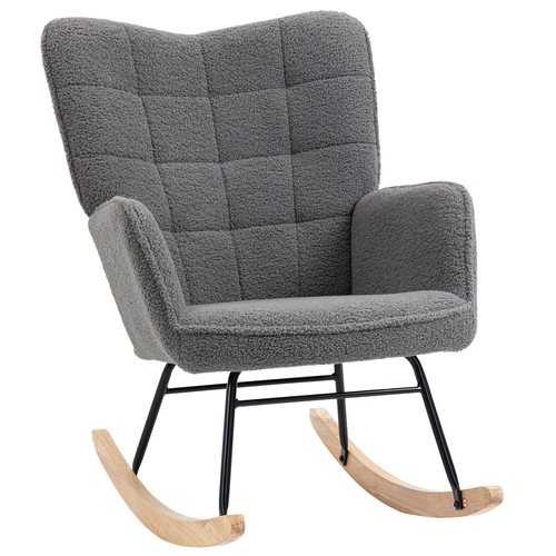 Berber fleece nursery glider - berber,