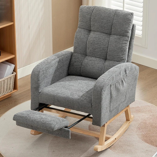 Grey nursery rocking chair - grey,