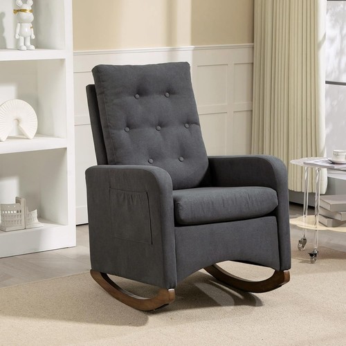 Nursing rocking chair with - rocking,